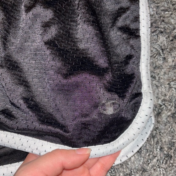 Champion Black and White Women's Athletic Shorts - Picture 2 of 3